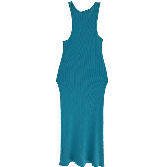 Simon Miller Ribbed Blue Mawga Dress Size S - Picture 3 of 4